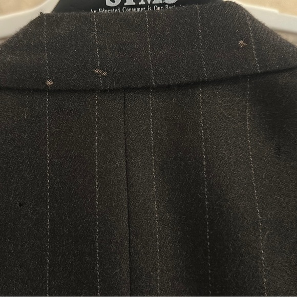 Giorgio Armani Mens pinstripe suit 42 Regular suit dark grey and white wool suit - Picture 7 of 7